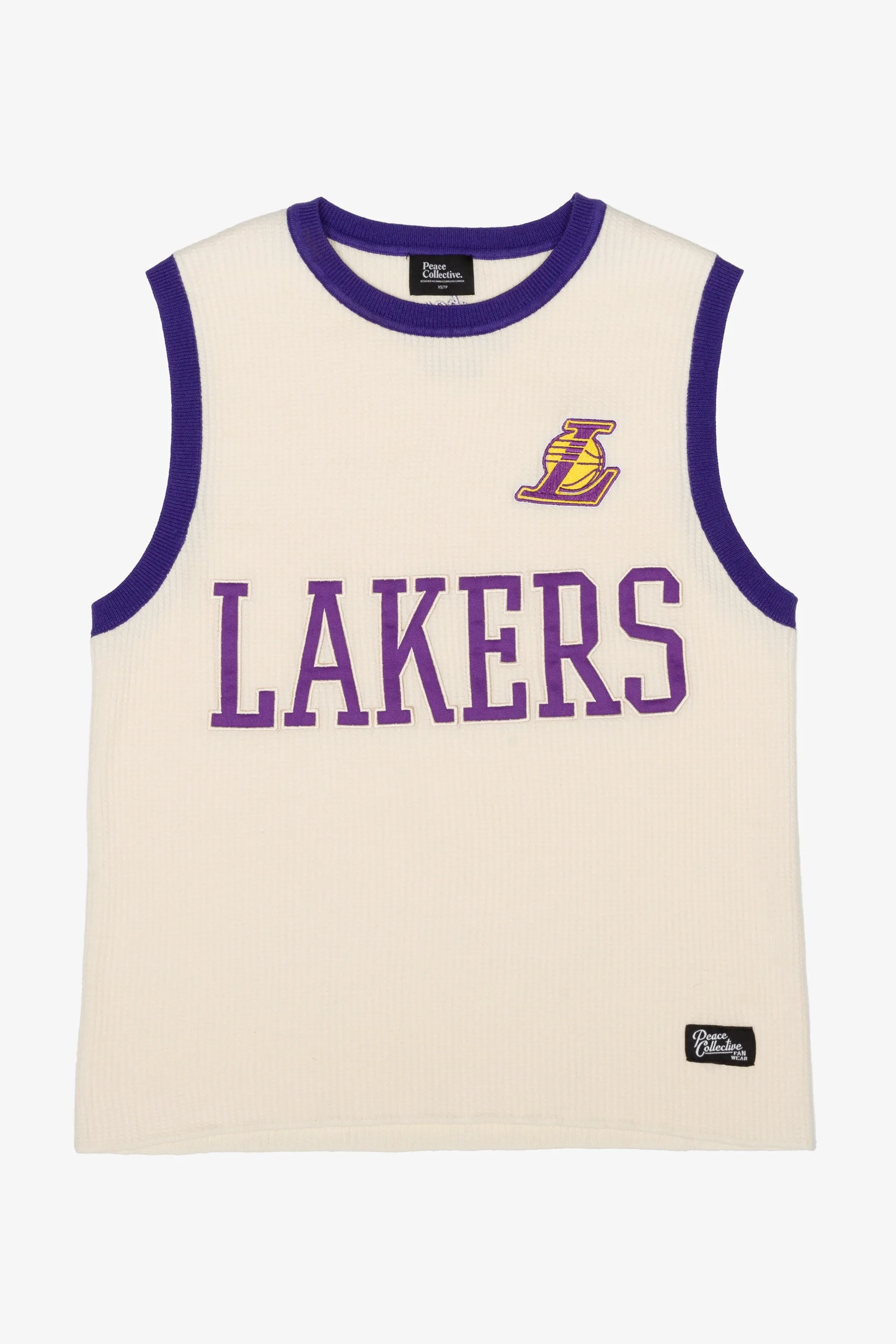 Los Angeles Lakers Knit Basketball Jersey - Ivory sold by Peace-Collective