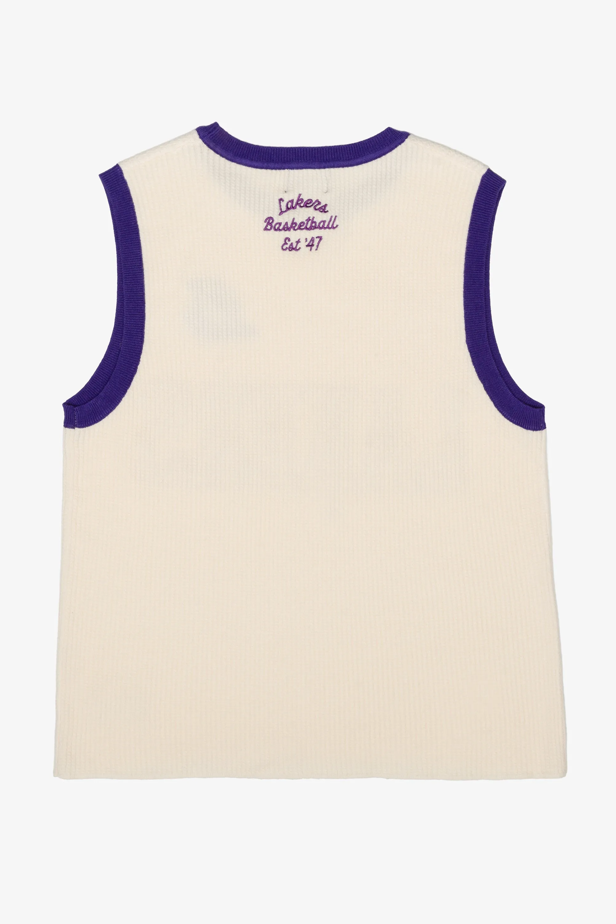 Los Angeles Lakers Knit Basketball Jersey - Ivory sold by Peace-Collective product image thumbnail 3