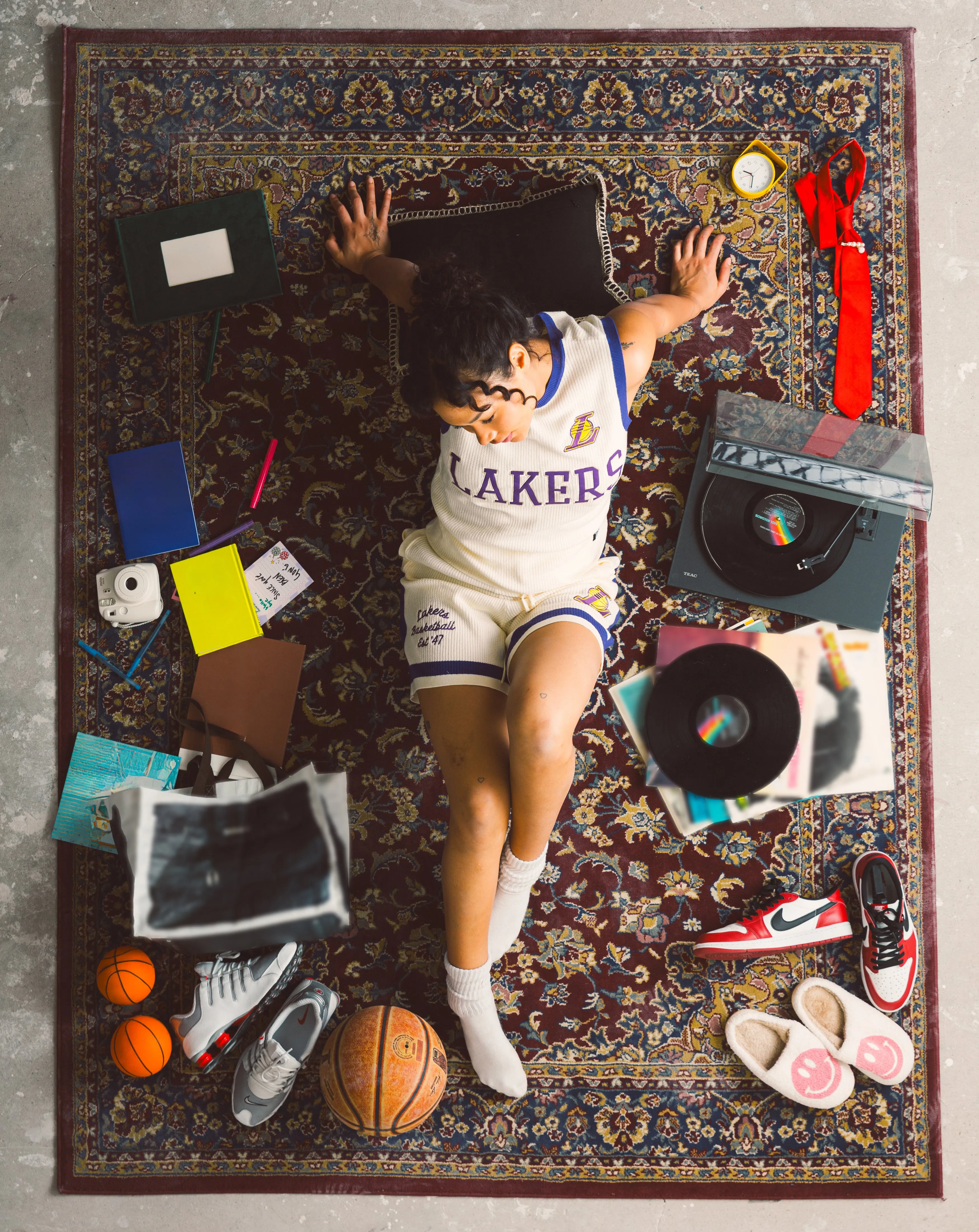 Los Angeles Lakers Knit Basketball Jersey - Ivory sold by Peace-Collective product image thumbnail 2