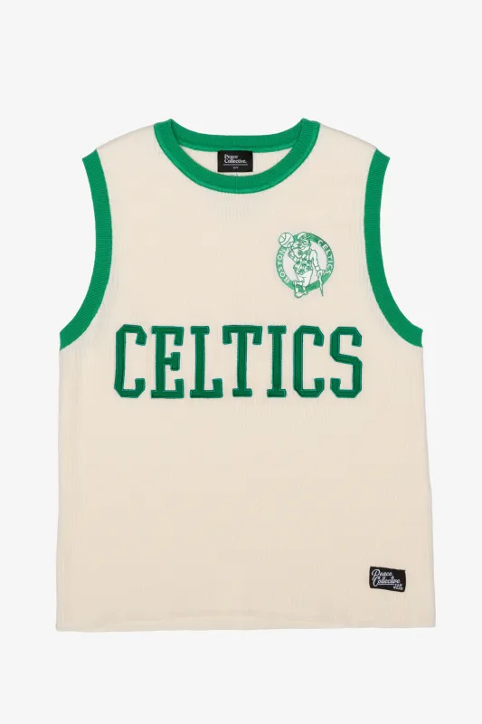 Boston Celtics Knit Basketball Jersey - Ivory made by Peace-Collective
