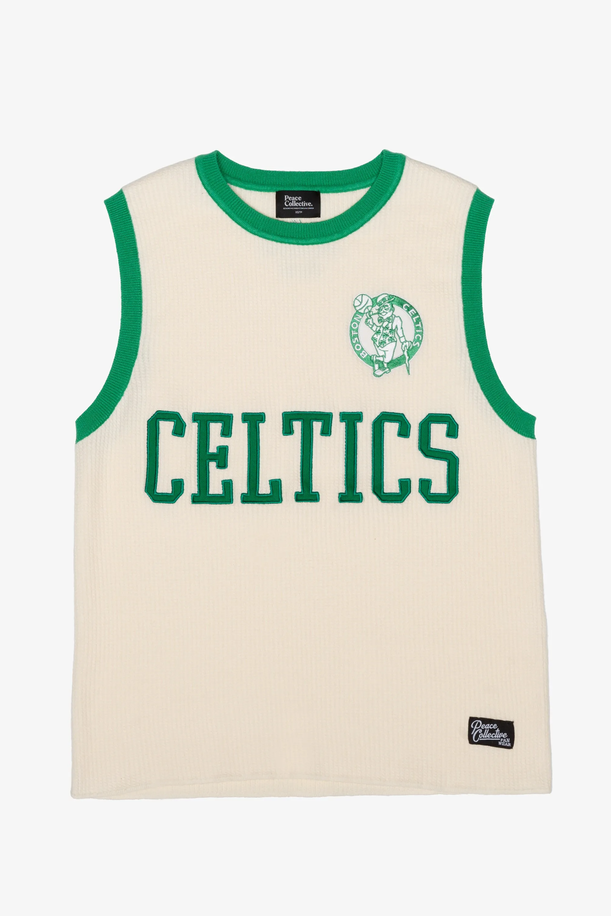 Boston Celtics Knit Basketball Jersey - Ivory sold by Peace-Collective