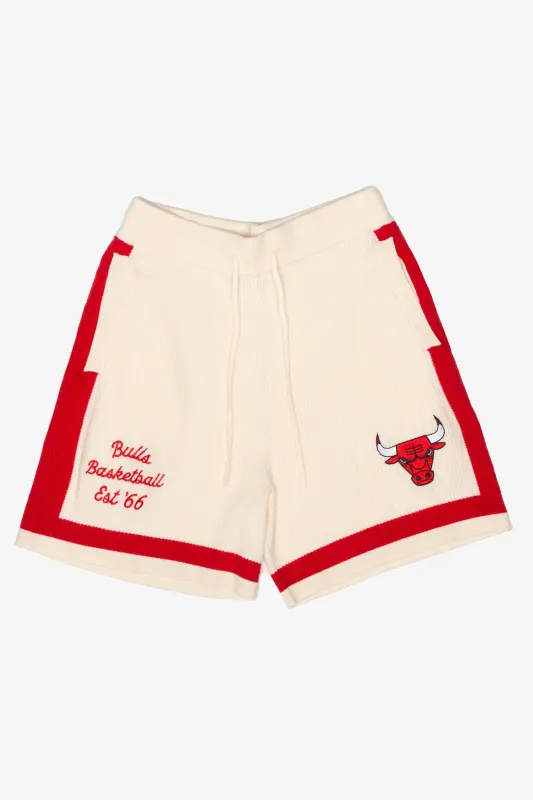Chicago Bulls Knit Basketball Shorts - Ivory made by Peace-Collective