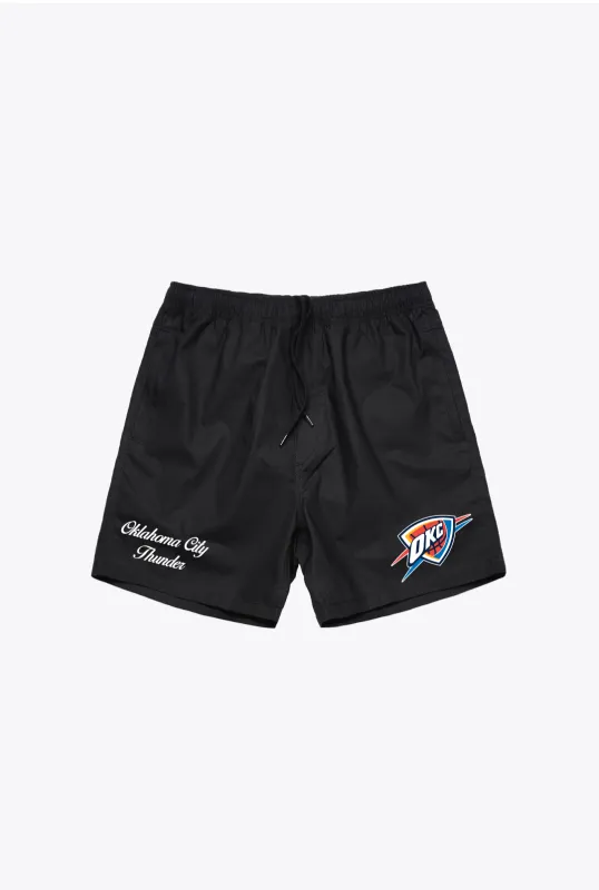 Oklahoma City Thunder Board Shorts - Black made by Peace-Collective