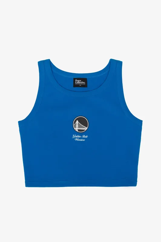 Golden State Warriors Cropped Tank - Blue made by Peace-Collective