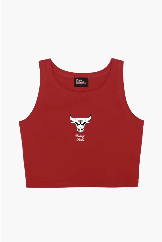 Chicago Bulls Cropped Tank - Red made by Peace-Collective