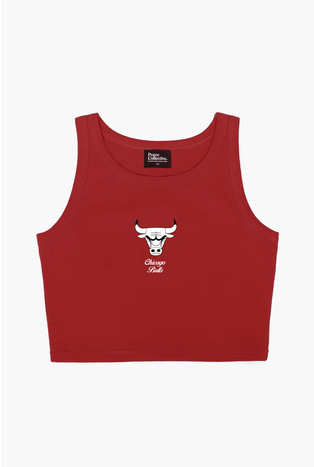 Chicago Bulls Cropped Tank - Red sold by Peace-Collective