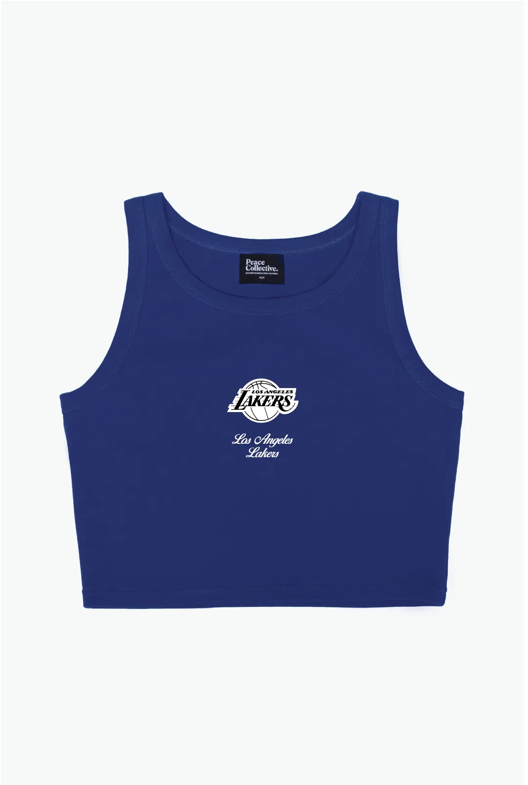 Los Angeles Lakers Cropped Tank - Purple sold by Peace-Collective