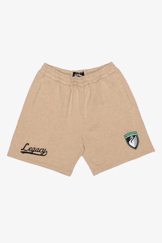 Boston Legacy FC Fleece Shorts - Oatmeal made by Peace-Collective