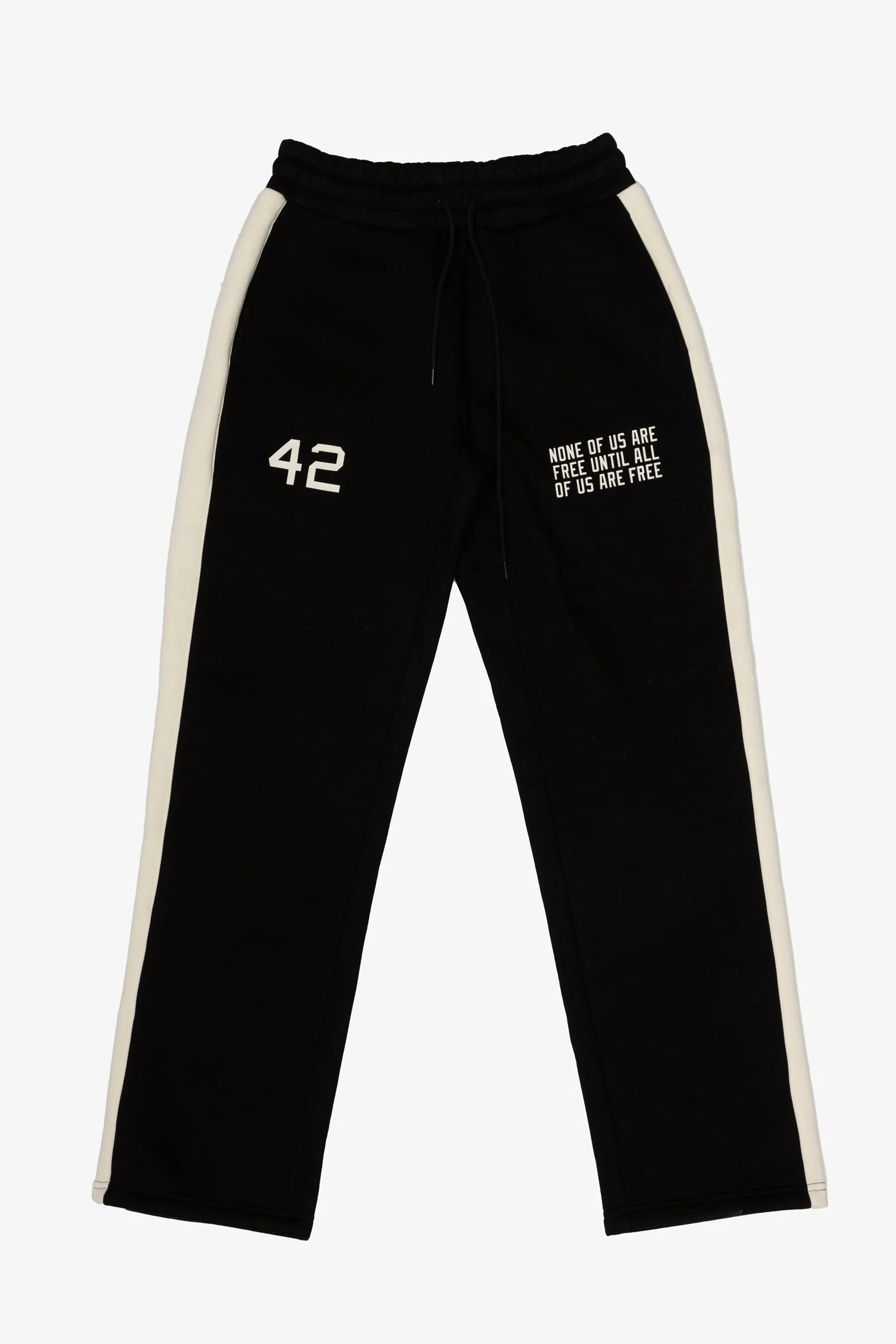 P/C x Jackie Robinson Open Hem Sweatpants - Black sold by Peace-Collective
