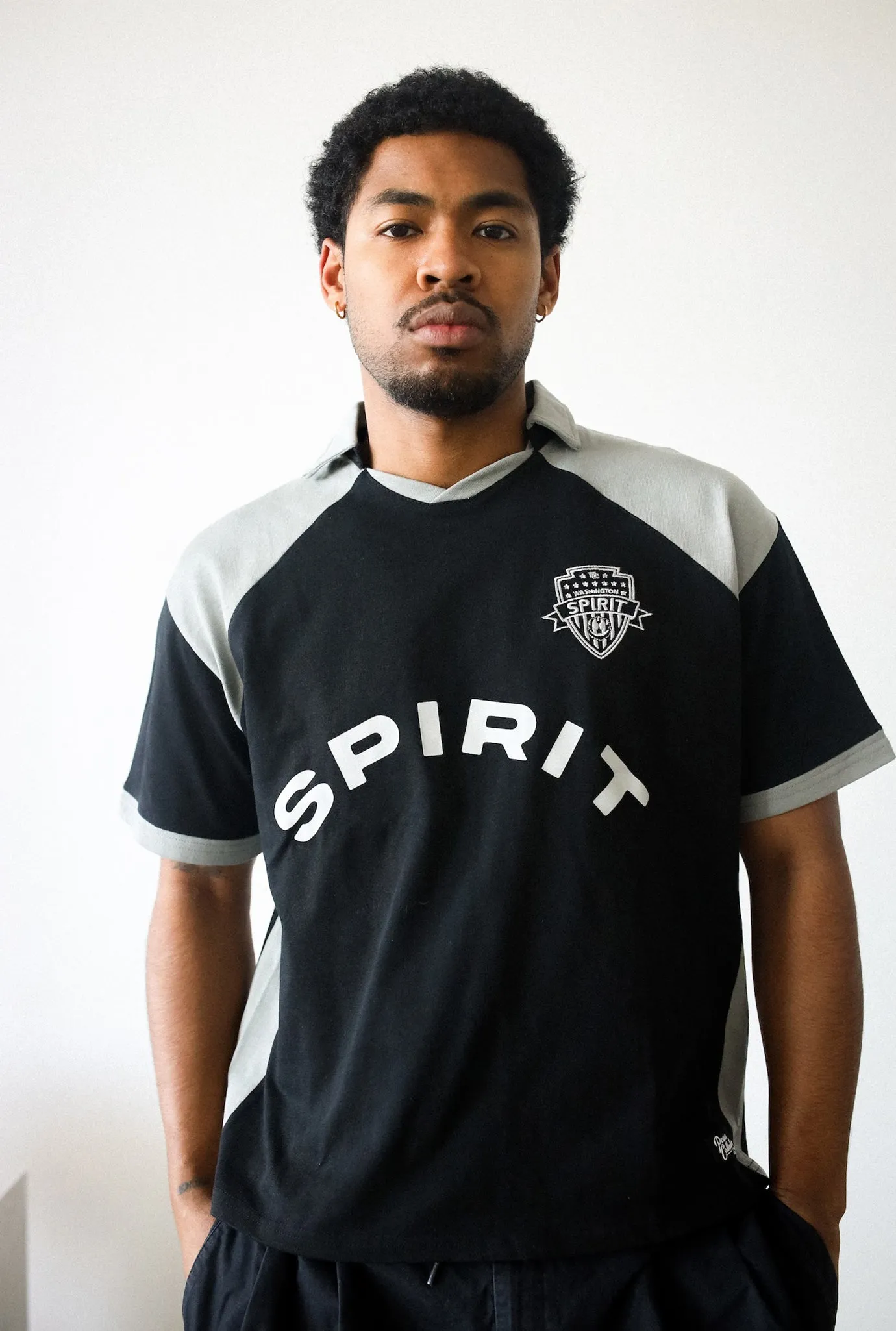 Washington Spirit Color Block Polo - Grey / Black sold by Peace-Collective product image thumbnail 2