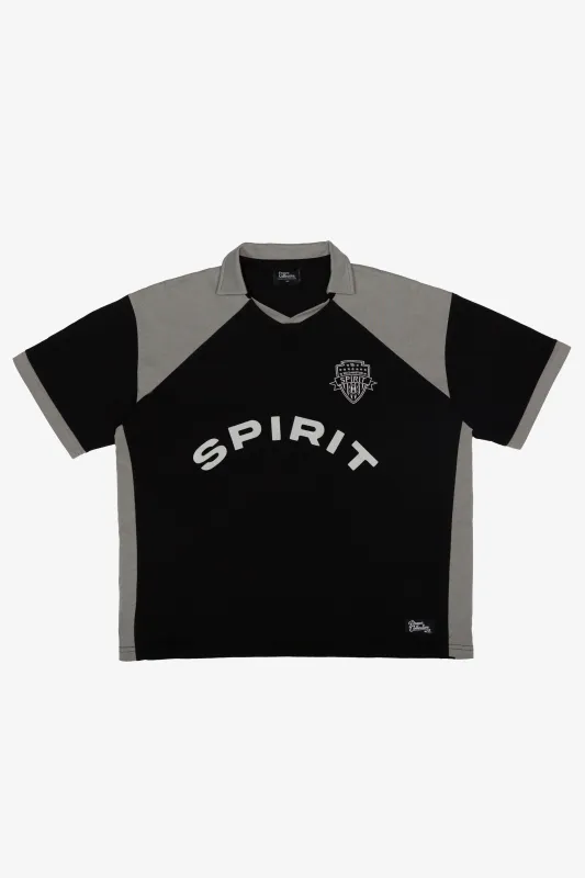 Washington Spirit Color Block Polo - Grey / Black made by Peace-Collective