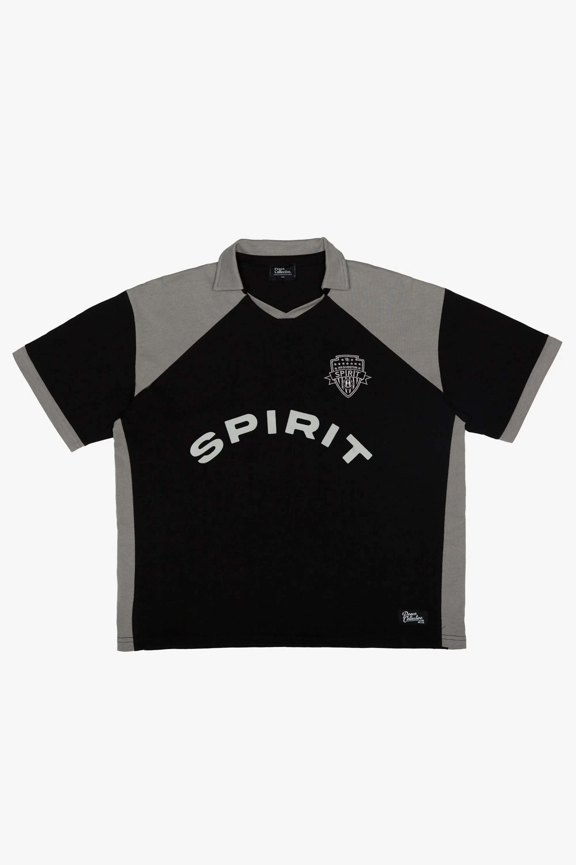 Washington Spirit Color Block Polo - Grey / Black sold by Peace-Collective