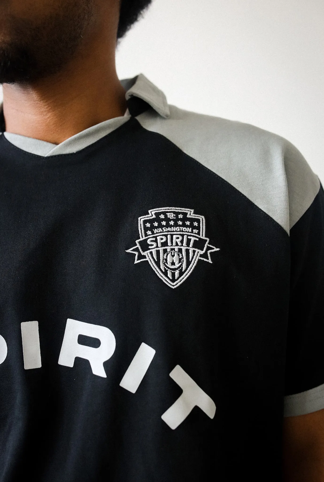 Washington Spirit Color Block Polo - Grey / Black sold by Peace-Collective product image thumbnail 4