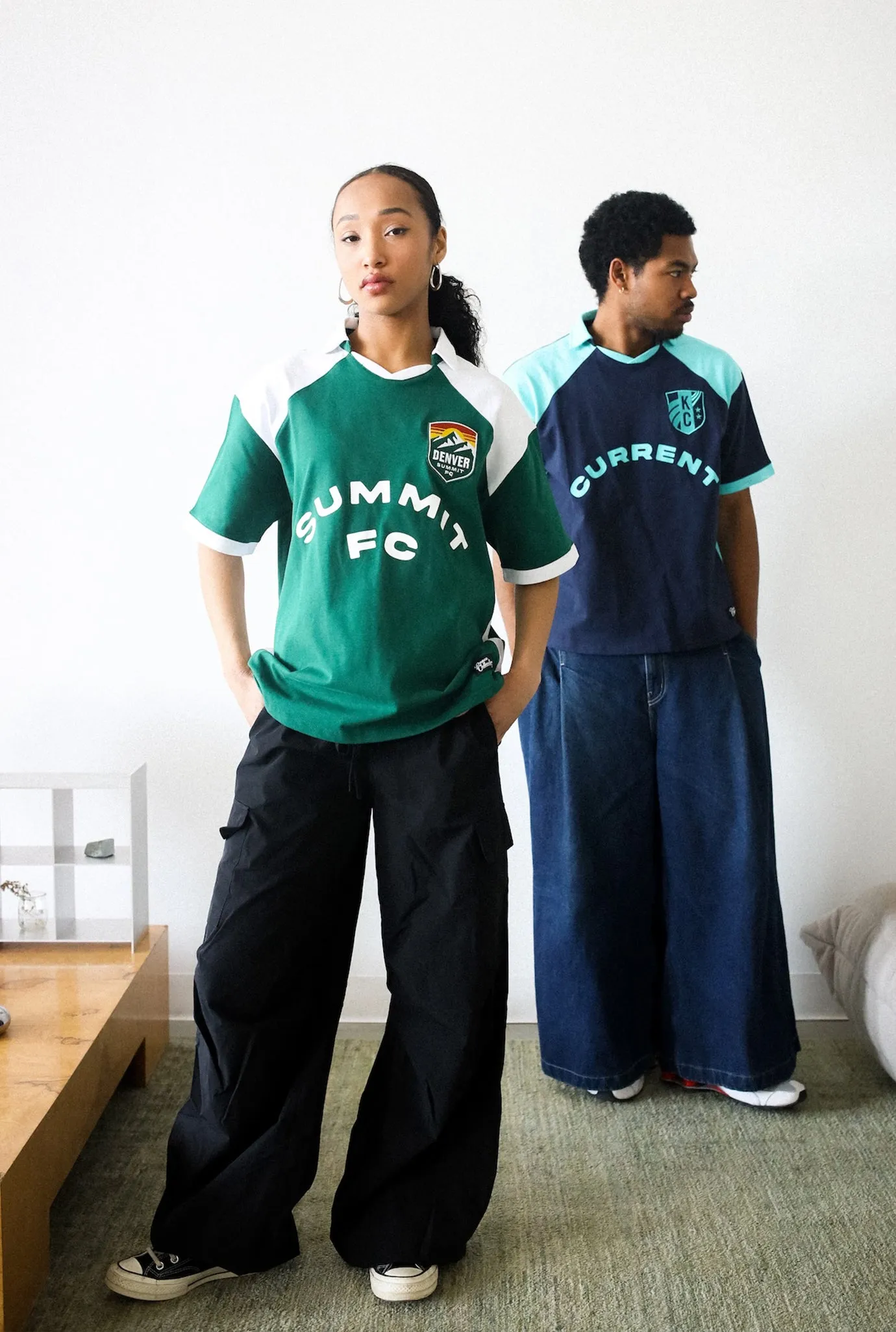 Denver Summit FC Colour Block Jersey - Evergreen / White sold by Peace-Collective product image thumbnail 2