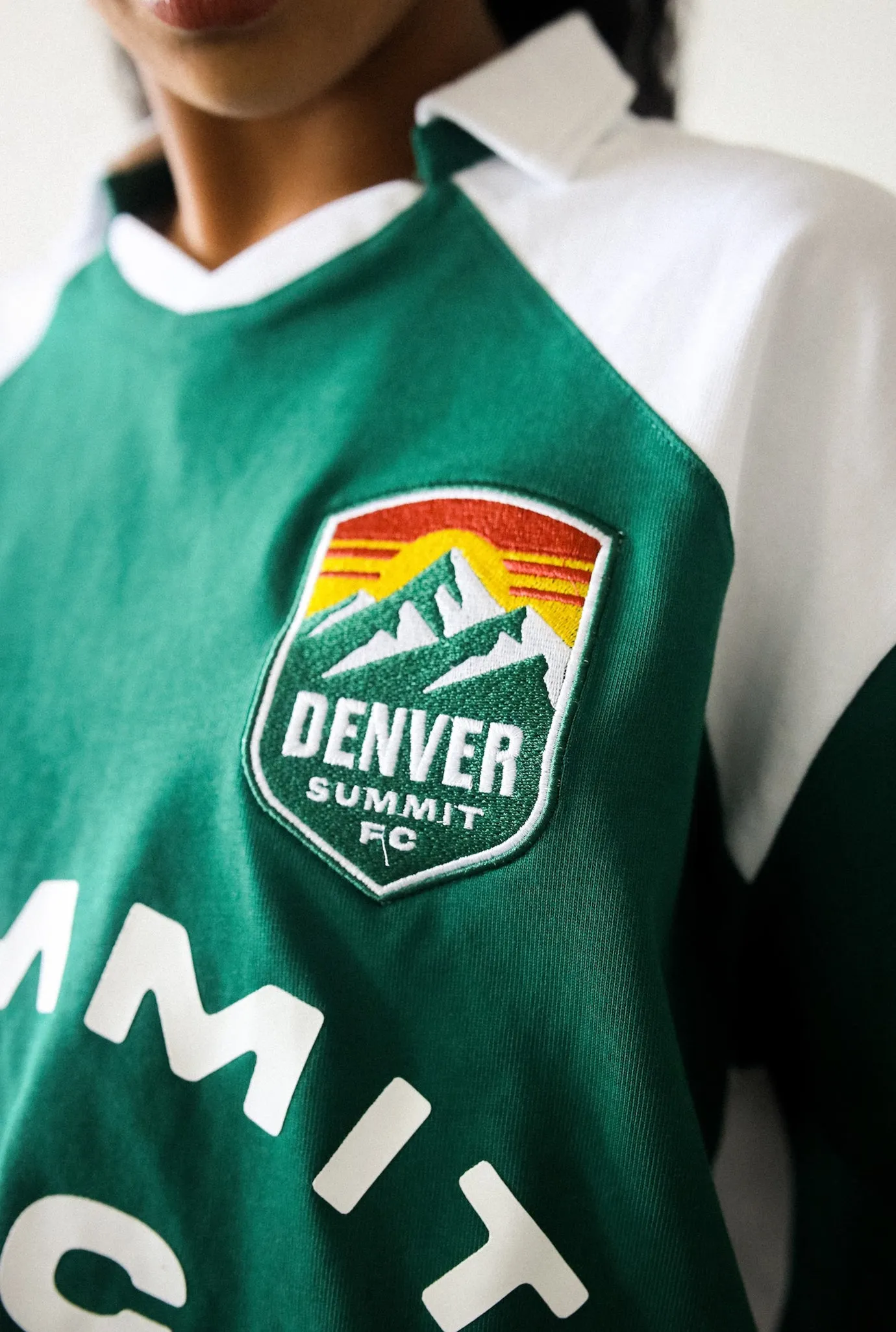 Denver Summit FC Colour Block Jersey - Evergreen / White sold by Peace-Collective product image thumbnail 3