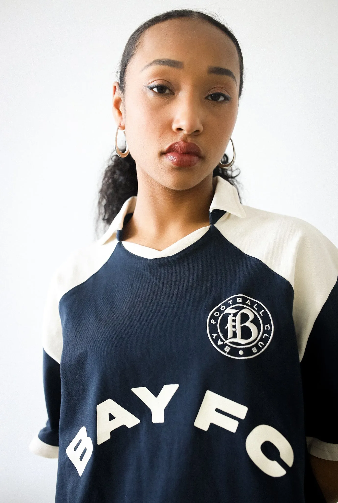 Bay FC Colour Block Jersey - Ivory / Navy sold by Peace-Collective product image thumbnail 2