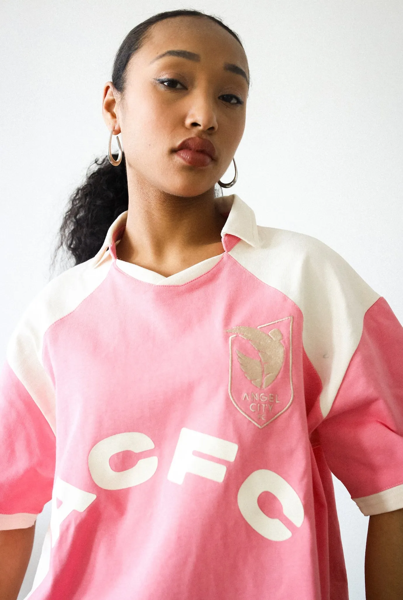 Angel City FC Colour Block Jersey - Pink / Ivory sold by Peace-Collective product image thumbnail 3