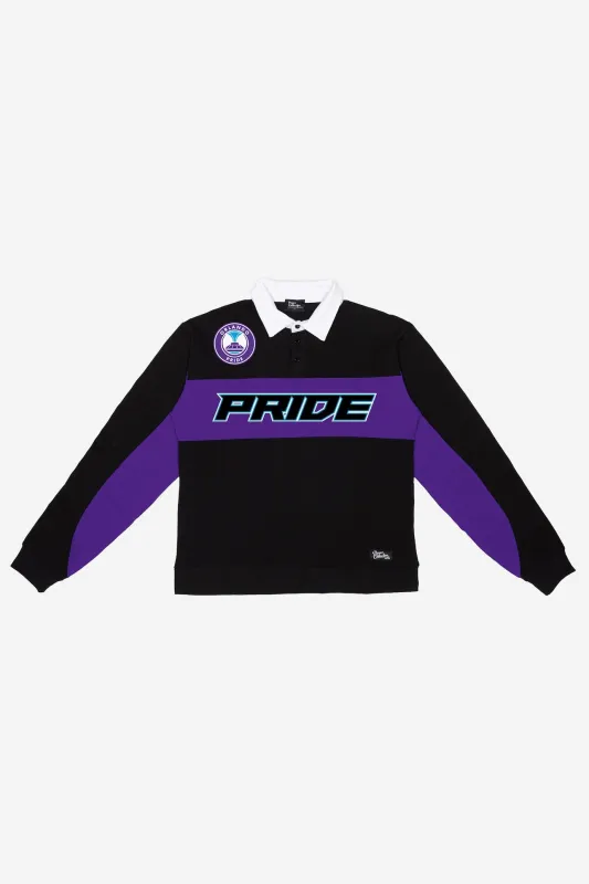 Orlando Pride Rugby Polo - Black / Purple made by Peace-Collective