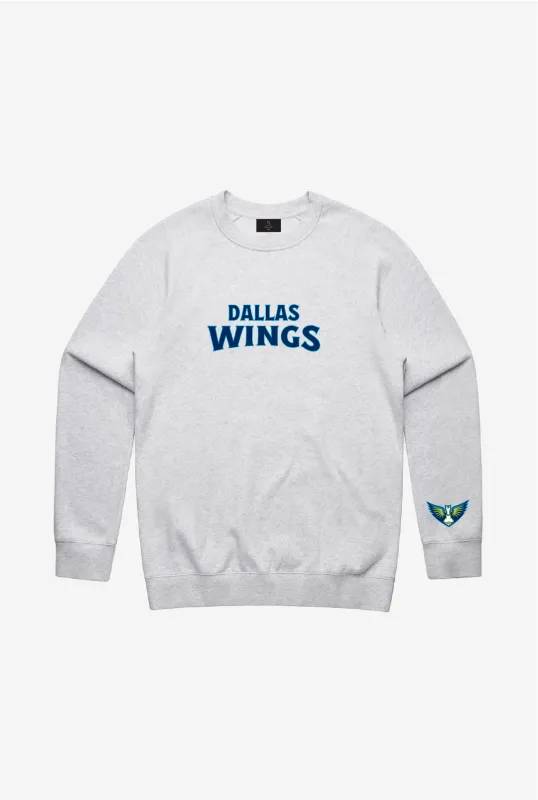 Dallas Wings Spirit Crewneck - Ash made by Peace-Collective