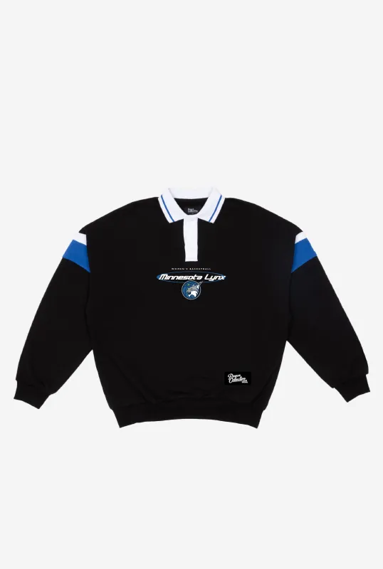 Minnesota Lynx Vintage Oversized Rugby - Black / Blue made by Peace-Collective