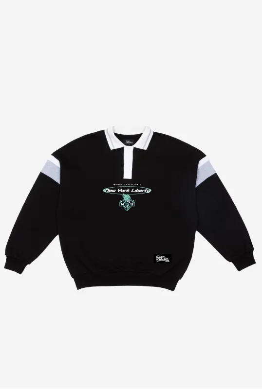 New York Liberty Vintage Oversized Rugby - Black / Grey made by Peace-Collective