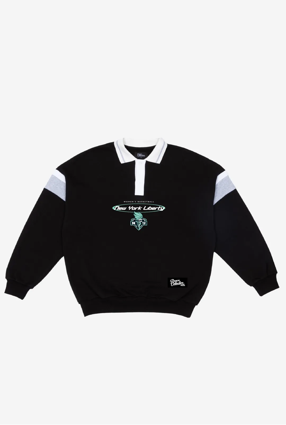 New York Liberty Vintage Oversized Rugby - Black / Grey sold by Peace-Collective