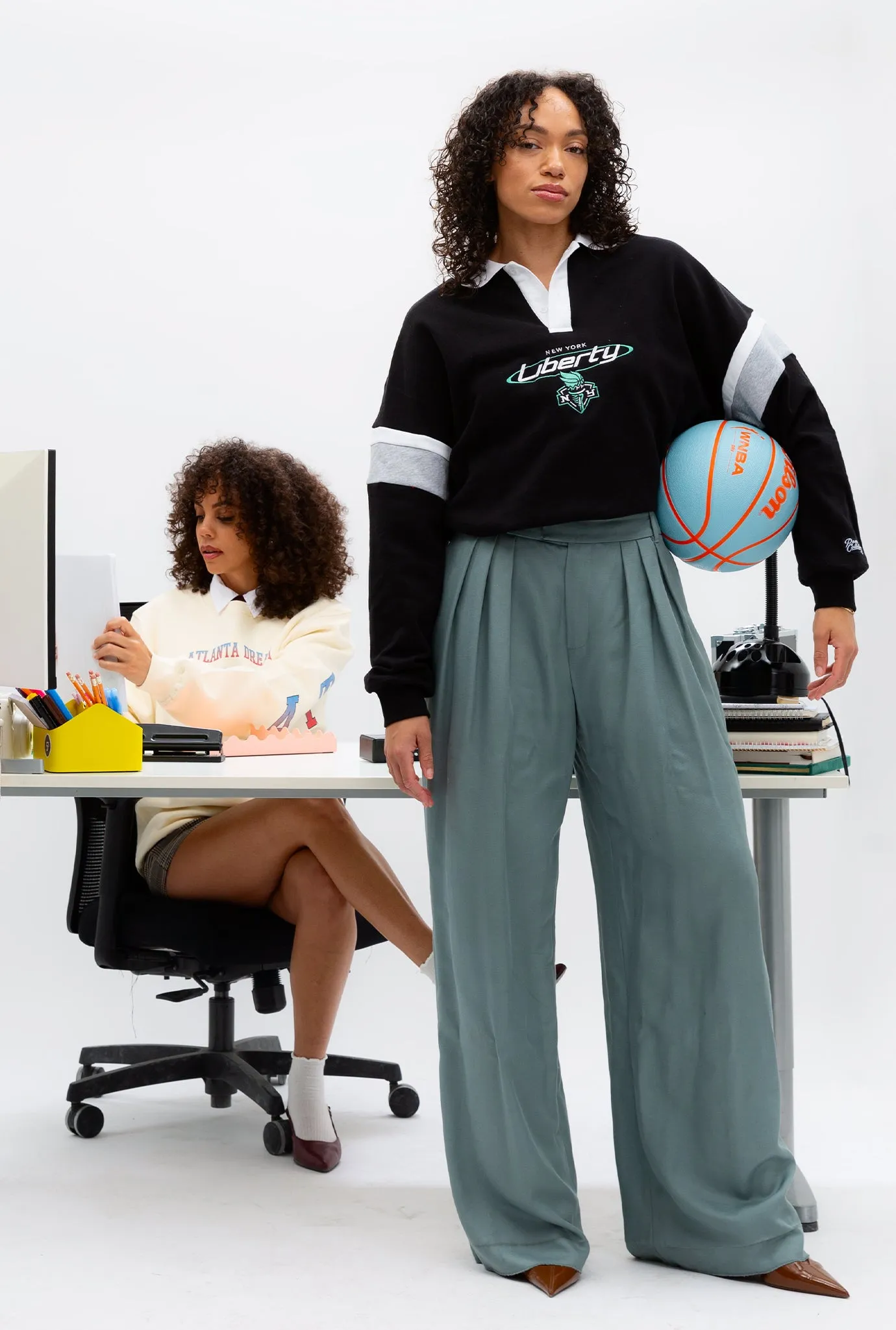 New York Liberty Vintage Oversized Rugby - Black / Grey sold by Peace-Collective product image thumbnail 2