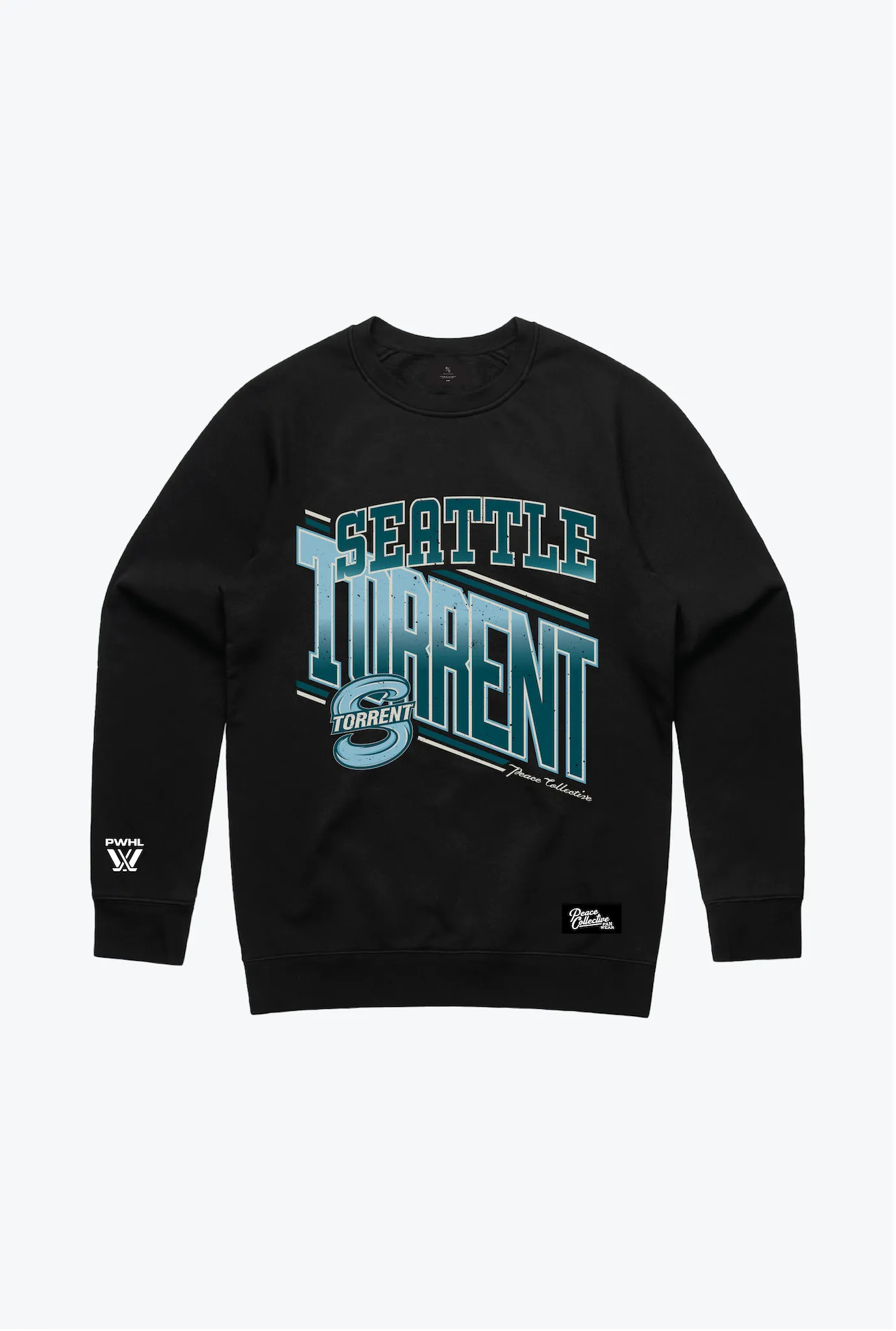 Seattle Torrent Crewneck - Black sold by Peace-Collective