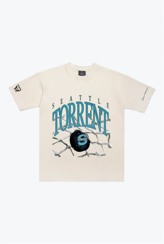 Seattle Torrent Heavyweight T-Shirt - Ivory made by Peace-Collective