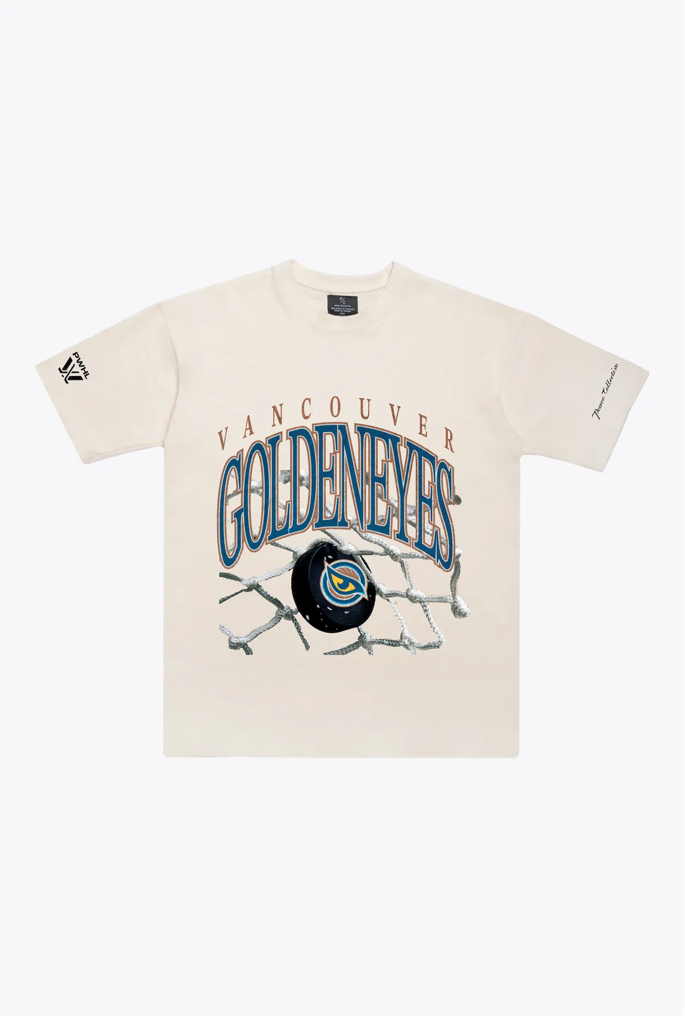Vancouver Goldeneyes Heavyweight T-Shirt - Ivory sold by Peace-Collective