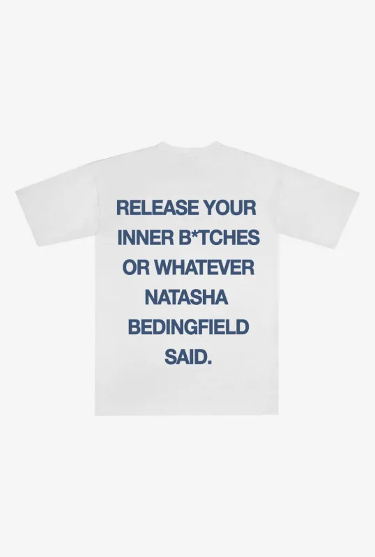 Whatever Natasha Said Heavyweight T-Shirt - White made by Peace-Collective