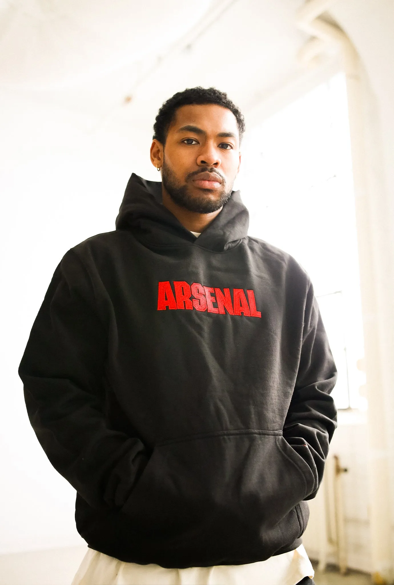 Arsenal F.C. Heavyweight Hoodie - Black sold by Peace-Collective product image thumbnail 2