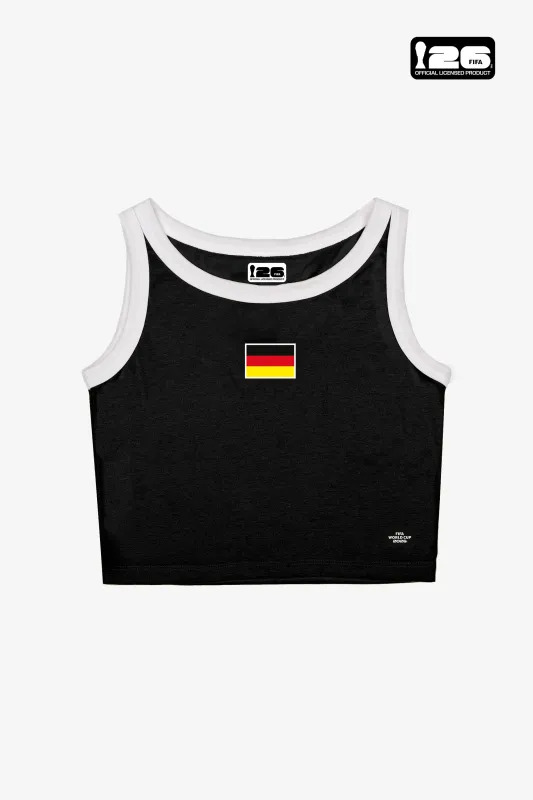 FIFA World Cup 2026™ Germany Women's Cropped Tank - Black made by Peace-Collective