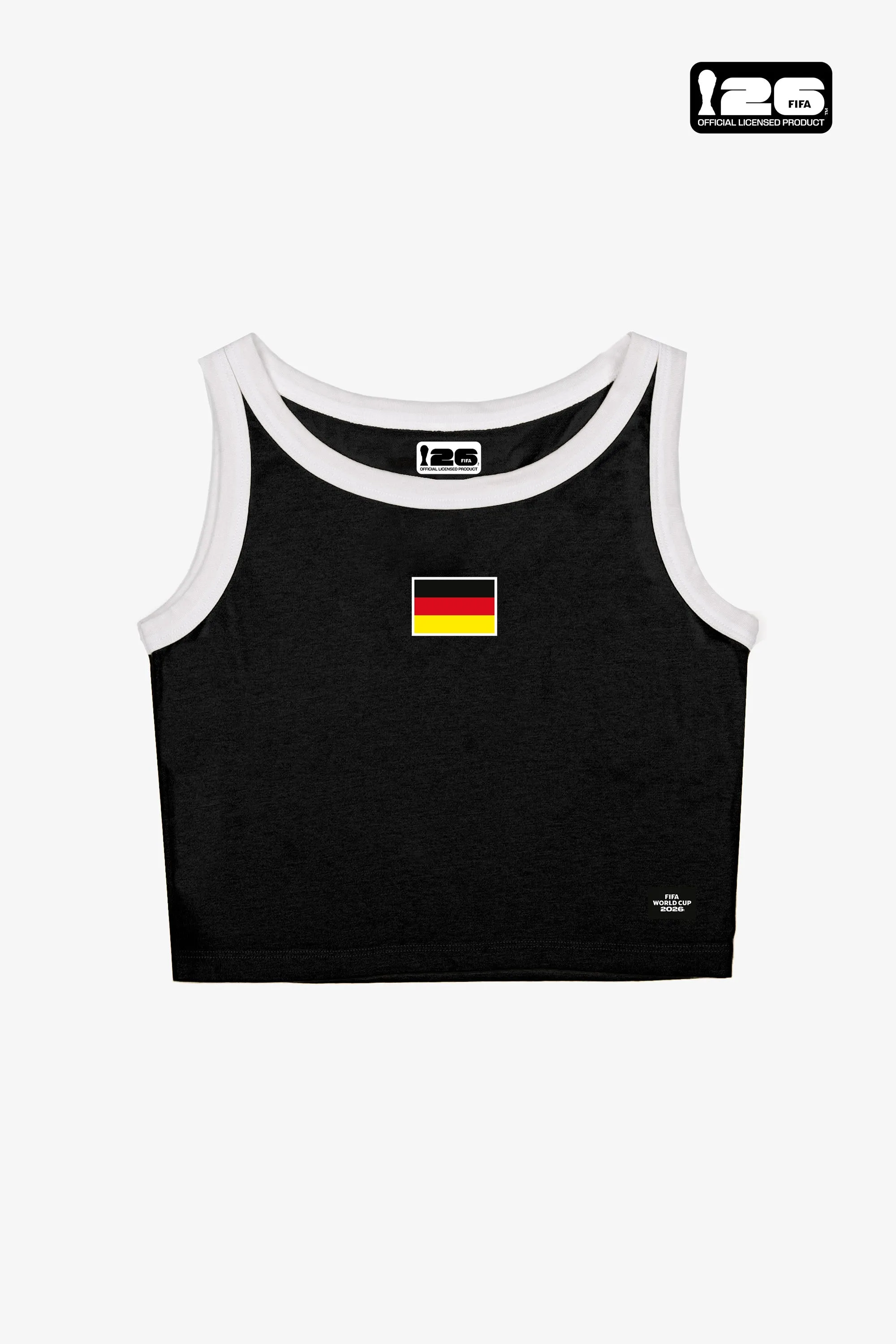 FIFA World Cup 2026™ Germany Women's Cropped Tank - Black sold by Peace-Collective