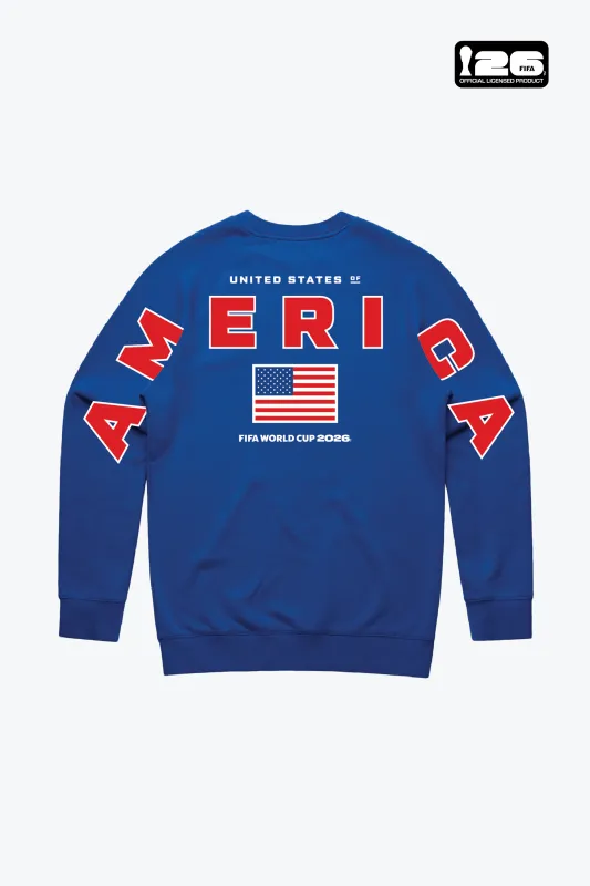 FIFA World Cup 2026™ USA Spirit Crewneck - Royal made by Peace-Collective