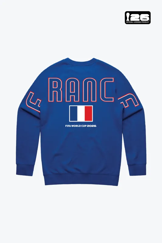 FIFA World Cup 2026™ France Spirit Crewneck - Royal made by Peace-Collective