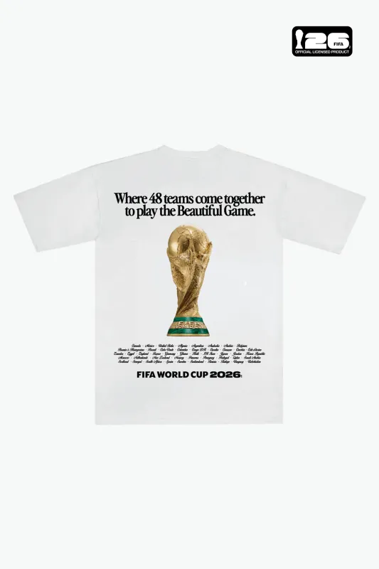 FIFA World Cup 2026™ The Beautiful Game Heavyweight T-Shirt - White made by Peace-Collective