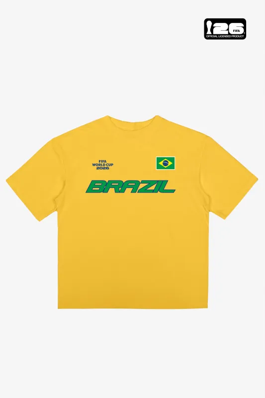 FIFA World Cup 2026™ Brazil Tri Logo T-Shirt - Yellow made by Peace-Collective