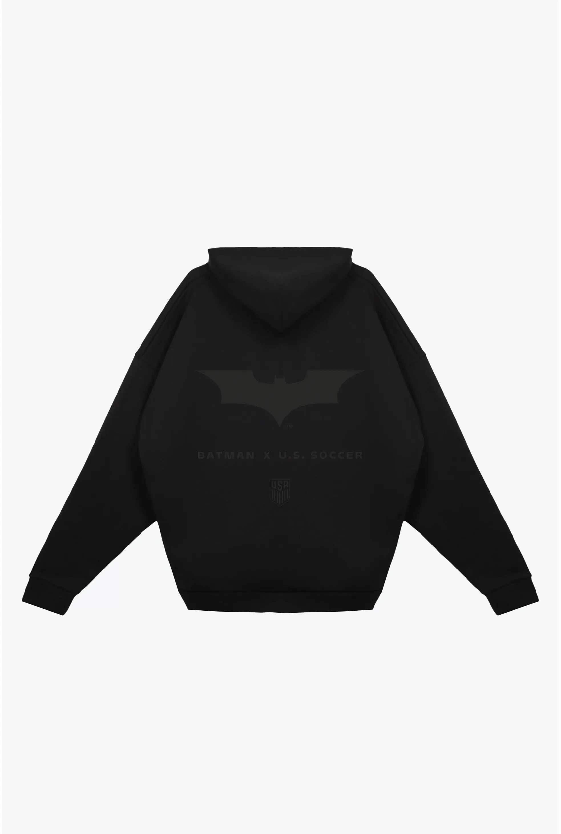 US Soccer | DC The Dark Knight Rises Relaxed Hoodie - Black sold by Peace-Collective product image thumbnail 2