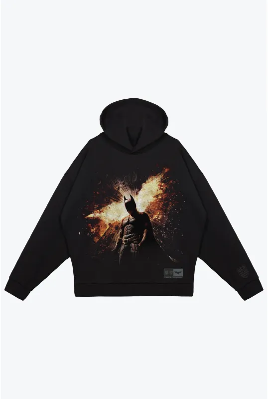US Soccer | DC The Dark Knight Rises Relaxed Hoodie - Black made by Peace-Collective