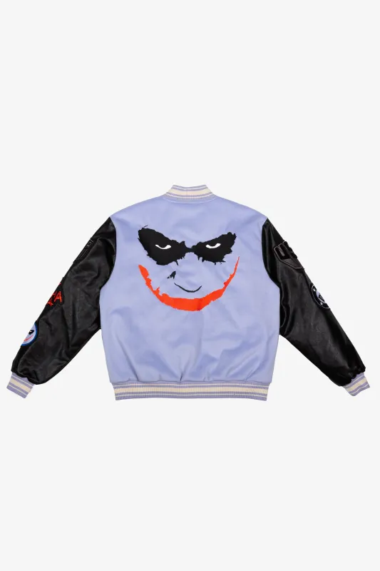 US Soccer | DC Joker Nylon Varsity Jacket - Purple made by Peace-Collective