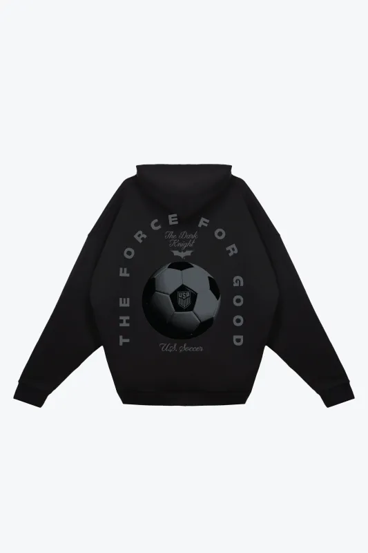 US Soccer | DC Heavyweight Hoodie - Black made by Peace-Collective