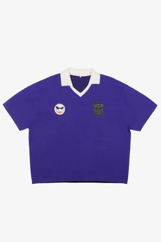 US Soccer | DC Joker Knit Jersey - Purple made by Peace-Collective