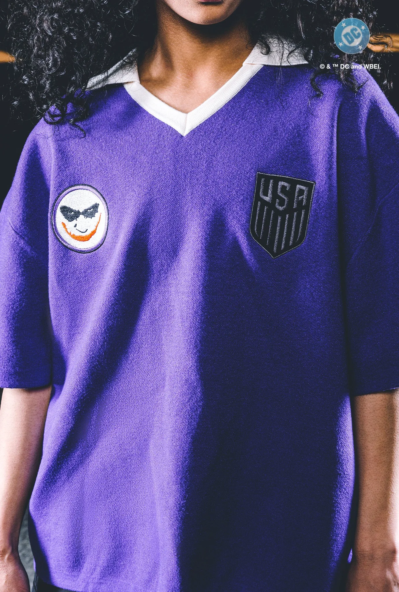 US Soccer | DC Joker Knit Jersey - Purple sold by Peace-Collective product image thumbnail 3