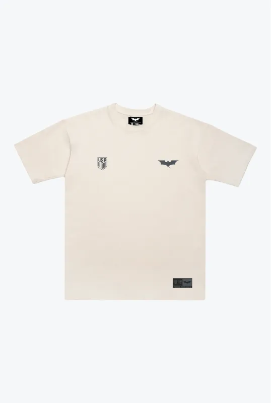 US Soccer | DC Fight For Every Inch Heavyweight T-Shirt - Ivory made by Peace-Collective