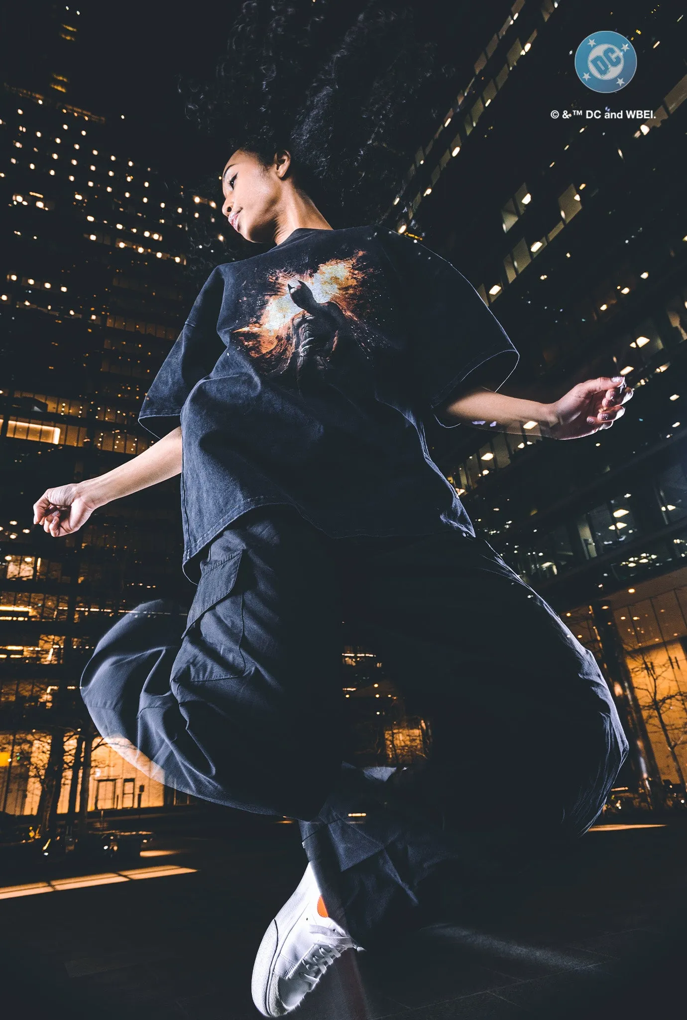 US Soccer | DC The Dark Knight Rises Garment Dyed Heavyweight T-Shirt - Black sold by Peace-Collective product image thumbnail 4