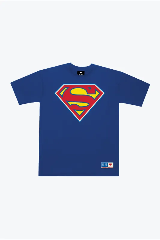 US Soccer | DC Superman Heavyweight T-Shirt - Blue made by Peace-Collective