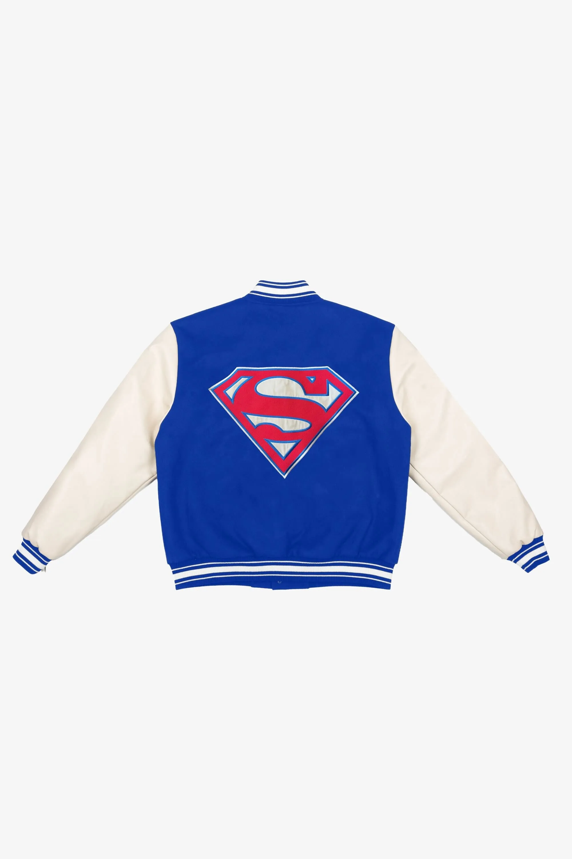 US Soccer | DC Superman Varsity Jacket - Blue sold by Peace-Collective