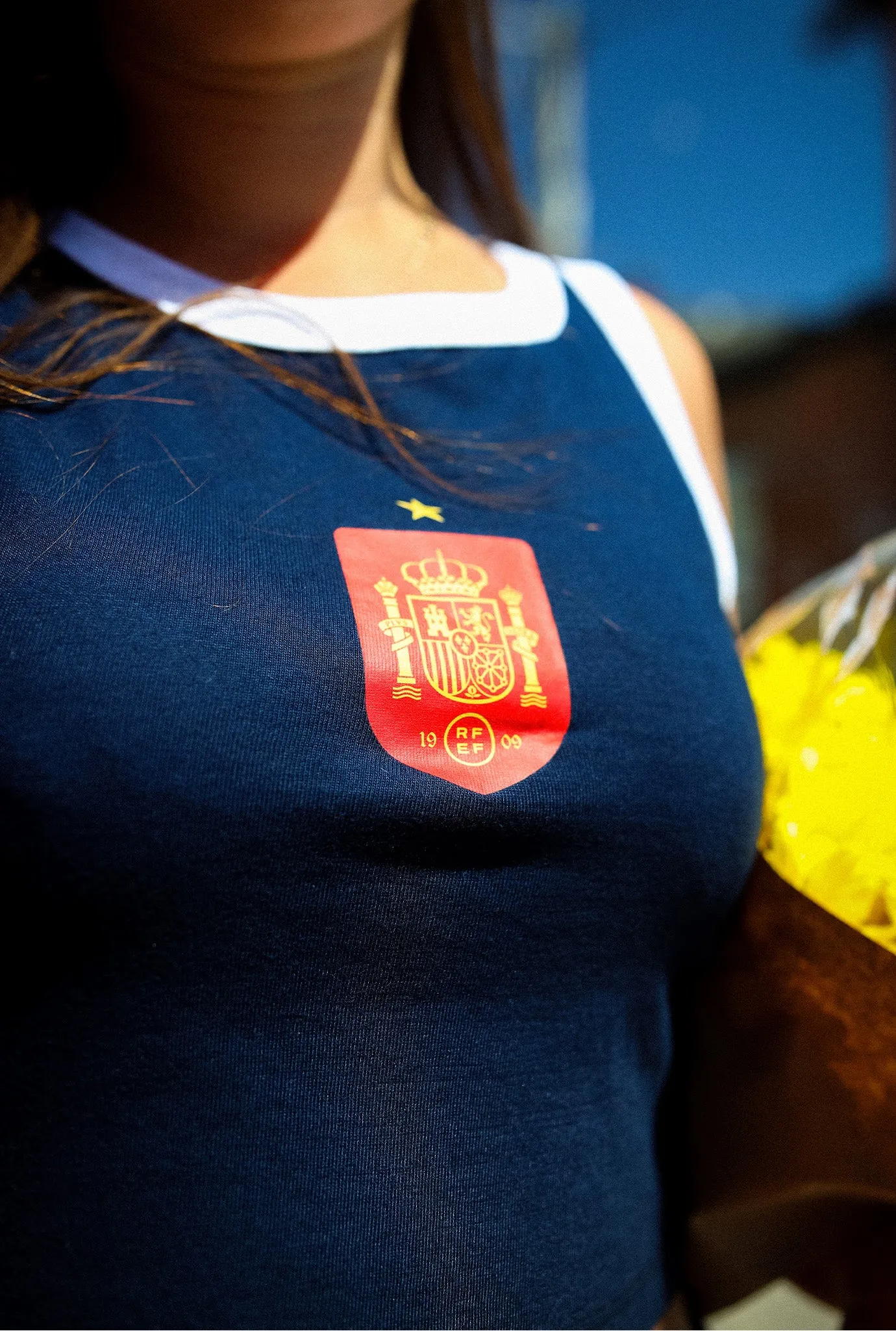 Spain Women's Cropped Tank - Navy sold by Peace-Collective product image thumbnail 2
