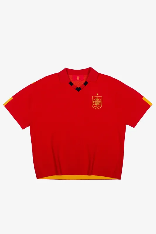 Spain Knit Jersey - Red made by Peace-Collective